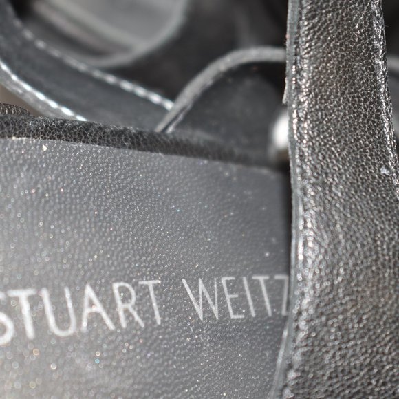 NEW $550 Stuart Weitzman Grecian Sandal GLADIATOR Black Leather 6  CELEBS (Z1) - Picture 6 of 8